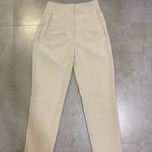 Zara cream trouser pant
